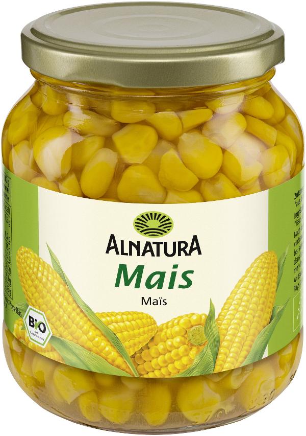Produktfoto zu Mais im Glas 340g Alnatura