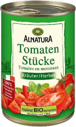 Tomatenstücke Kräuter 400g Alnatura