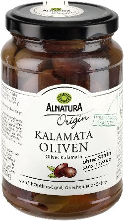 Kalamata Oliven ohne Stein 350g Alnatura