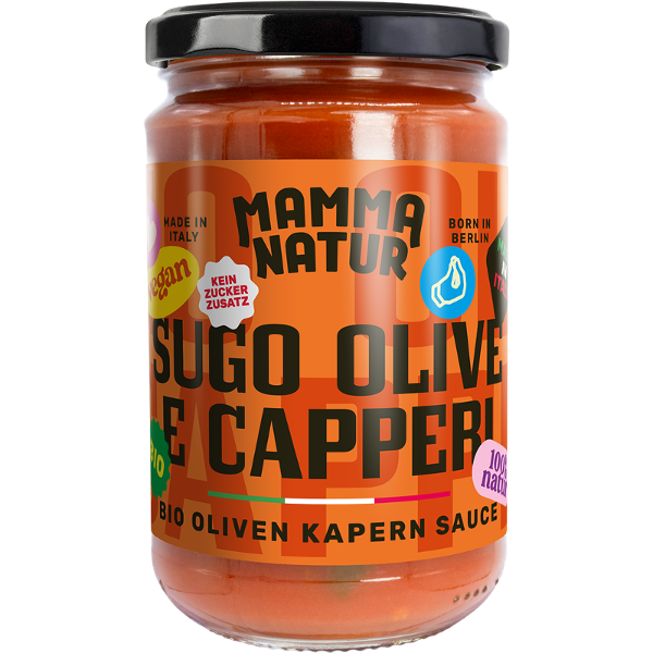 Produktfoto zu Sugo Olive e Capperi 280g Mamma Natur