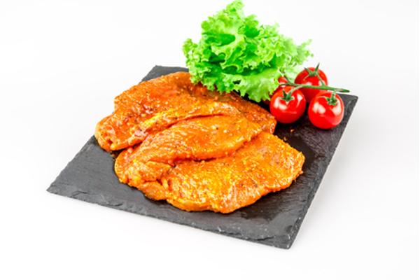 Produktfoto zu Hähnchenbrustfilet in Currymarinade  Fleischerei Schäfers