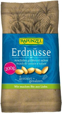 Erdnüsse geröstet & gesalzen 200g Rapunzel