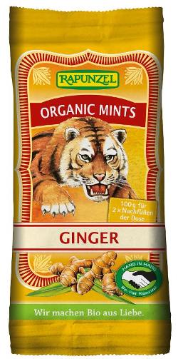 Organic Mints Ginger 100g Rapunzel