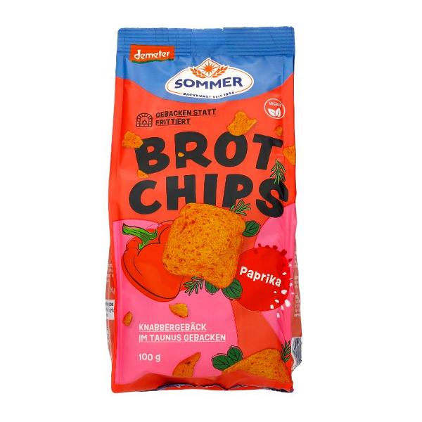Produktfoto zu Brot Chips mit Paprika & Chili 100g Sommer