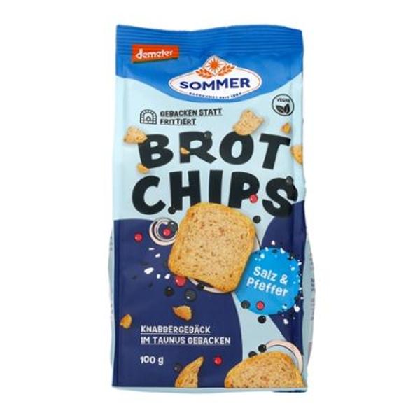 Produktfoto zu Brot Chips mit Salz & Pfeffer 100g Sommer