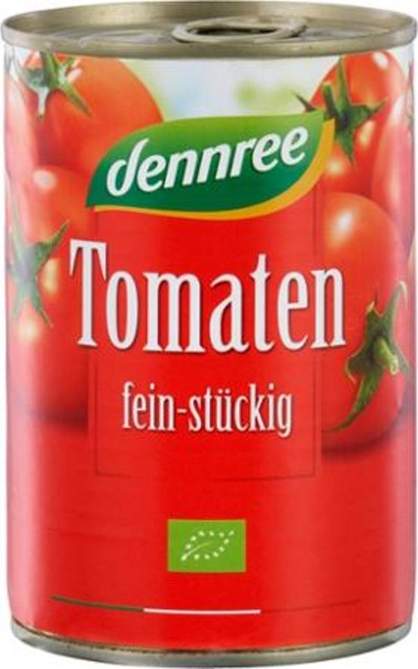 Produktfoto zu Tomaten, gehackt feinstückig 400g dennree