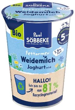 VPE Joghurt Natur 1,5% 6x500g im Becher Söbbeke