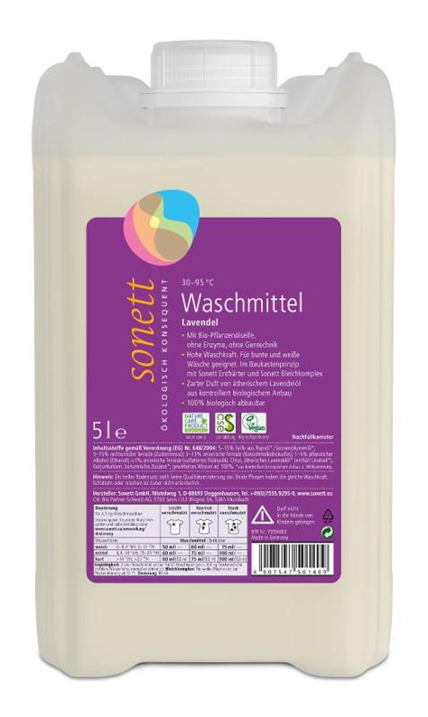 Produktfoto zu Waschmittel flüssig Lavendel 5 Liter Sonett