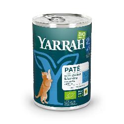 VPE Katzenfutter Paté mit Fisch 12x400g Yarrah Organic Petfood