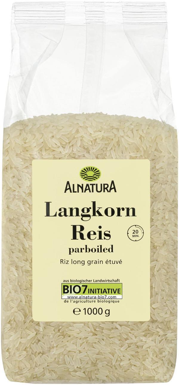 Produktfoto zu Langkorn Reis parboiled 1kg Alnatura