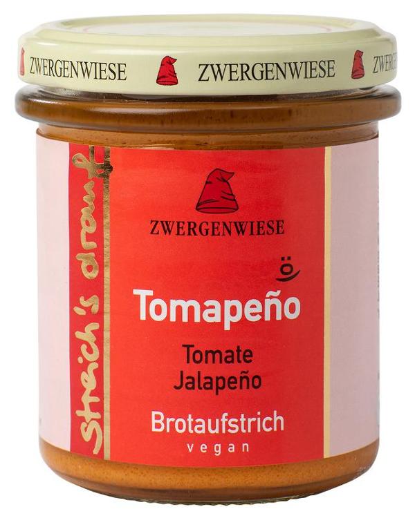 Produktfoto zu Brotaufstrich streich´s drauf "Tomapeño" 160g  Zwergenwiese