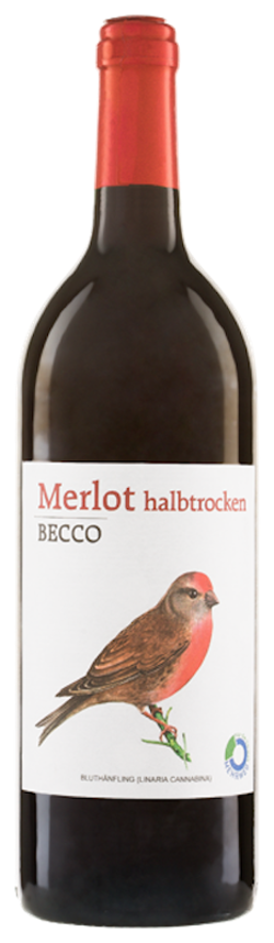 Merlot Becco halbtrocken rot 1l Riegel Bioweine