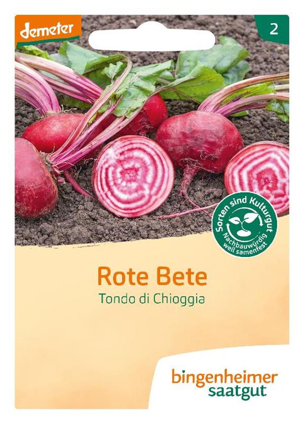Produktfoto zu Rote Bete Tondo die Chioggia Bingenheimer Saatgut