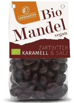 Bio Mandel Zartbitter Karamell & Salz 170g Landgarten