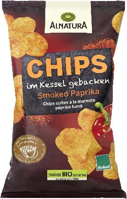 Chips im Kessel gebacken Smokes Paprika 125g Alnatura