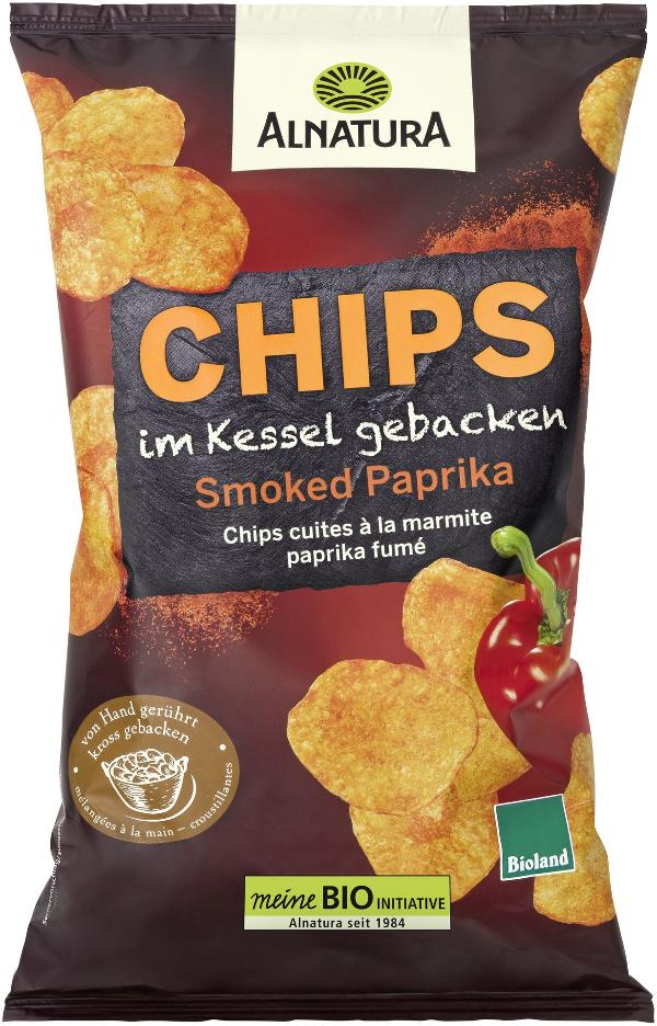 Produktfoto zu Chips im Kessel gebacken Smokes Paprika 125g Alnatura