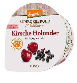 VPE Fruchtjoghurt Kirsche-Holunder 3,5% 6x150g Schrozberger Milchbauern