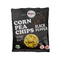 Black Pepper CornPea Chips 70g Wertz