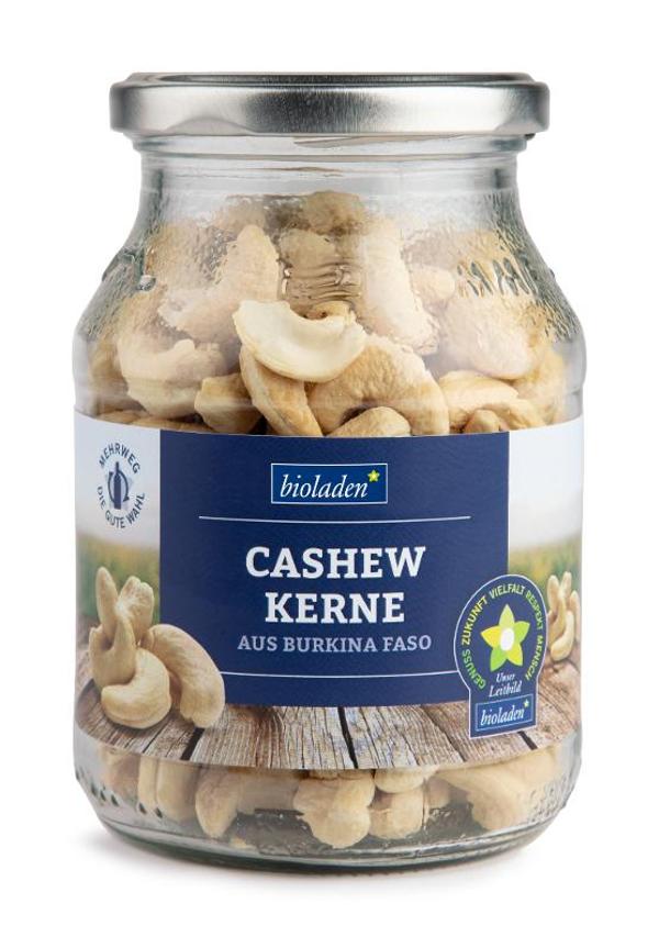 Produktfoto zu Cashew Kerne im Pfandglas 260g bioladen