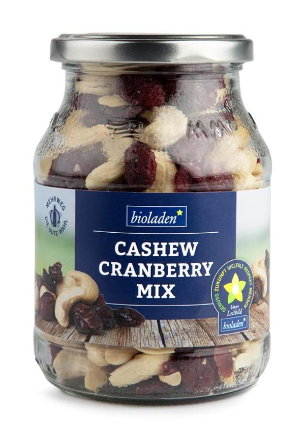 Produktfoto zu Cashew Cranberry Mix im Pfandglas 270g bioladen