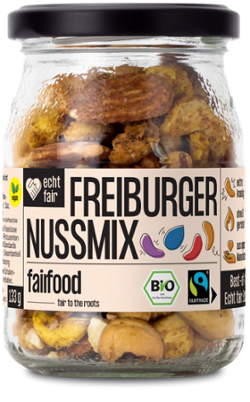 Freiburger Nuss-Mix im Pfandglas 133g Fairfood