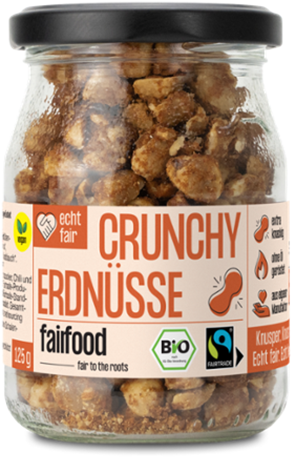 Produktfoto zu Erdnüsse geröstet Paprika 125g Fairfood