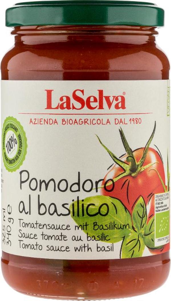 Produktfoto zu Pomodoro al basilico (Tomaten mit Basilikum) 340g LaSelva