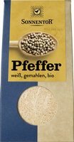 Pfeffer weiß gemahlen, Packung