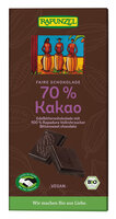 Edelbitter Schokolade 70% Kakao mit Rapadura HIH