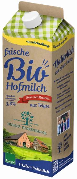 Telgter frische Bio-Hofmilch 3,8 % Fett