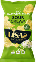 Lisas Bio Kartoffelchips Sour Cream Style 125g