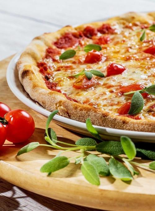 Mediterrane Pizza-Kiste