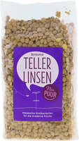Braune Teller-Linsen