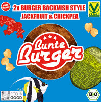 Burger Backvish Style Jackfruit & Chickpea 2x90g - Bio-veganer Bratling