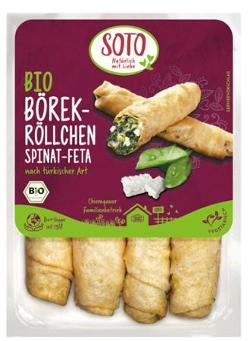 Börek Röllchen mit Spinat und Feta