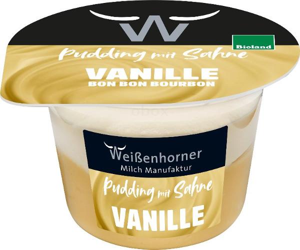 Produktfoto zu Vanillepudding mit Sahne