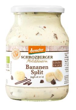 Joghurt 3,5 % mit Bananen Schokosplitzubereitung