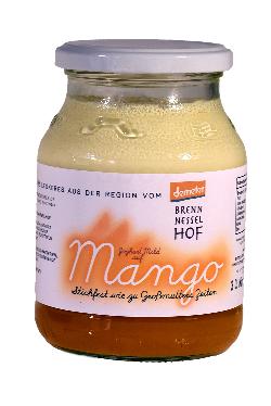 Joghurt auf Frucht Mango