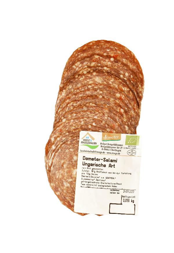 Produktfoto zu Rindersalami ungarisch geschnitten  ca. 100 g