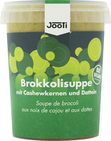 Brokkoli-Cashew-Dattel-Suppe