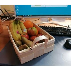 Lieferung im Spankorb