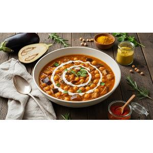 Auberginen Kichererbsen Curry