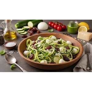 Zucchinisalat mit Datteln und Mozzarella