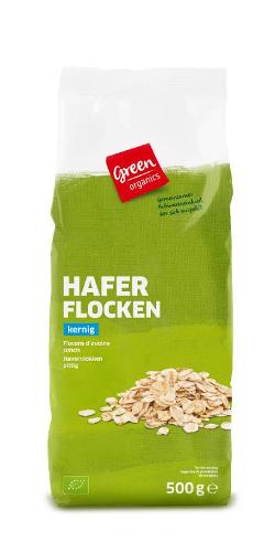 green Haferflocken grob