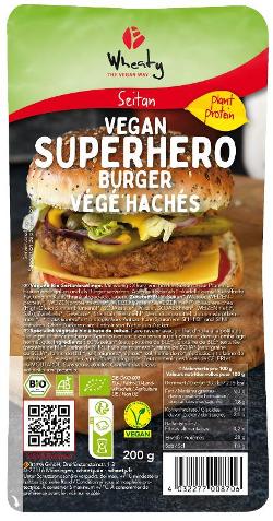 Wheaty Veganer Superhero Burger