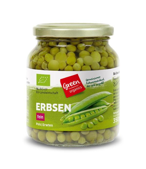 Produktfoto zu green Erbsen fein