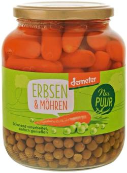 Erbsen & Möhren im Glas