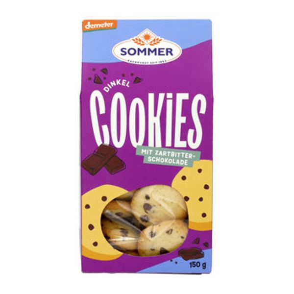 Produktfoto zu Dinkel Cookies mit Zartbitterschokolade