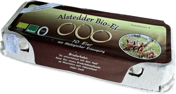 Produktfoto zu Alstedder Bruderhahn-Eier 10 Stk.