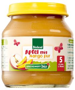 Apfel mit Mango pur